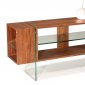 Stilt TV Console by Beverly Hills in High Gloss Walnut