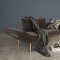 Zeal Deluxe Daybed in Dark Gray w/Brass Leg Velvet by Innovation