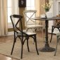 Oswego Dining Set 5Pc 100063 by Coaster w/Metal Chairs