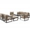 Fortuna 10Pc Patio Sectional Set by Modway Choice of Color