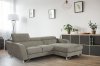 Sparta Mini Sectional Sofa in Fabric by J&M w/Steel Legs