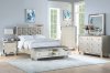 F9429Q 5Pc Bedroom Set in Silver Leatherette - Poundex w/Options