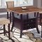 D7035 Tan Faux Marble Top Bar Height Dinette Set w/Options