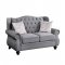 Hannes Sofa 53280 in Gray Fabric by Acme w/Options