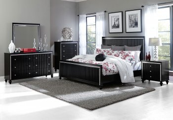 Sakura Bedroom 1941 in Black by Homelegance w/Options [HEBS-1941BK Sakura]