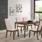 Wethersfield 7Pc Dining Set 109841 in Medium Walnut by Coaster