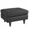 Empress EEI-1549 3pc Sectional in Black Bonded Leather by Modway