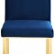 Opal Dining Chair 737 Set of 2 in Navy Velvet Fabric by Meridian