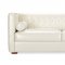 White Full Leather Contemporary Elegant Living Room Sofa