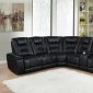 Zane Power Motion Sectional Sofa 651320PP in Black by Coaster