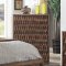 Eutropia Bedroom w/Fabric Headboard CM7395 in Chestnut w/Options