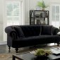 Rayne Sofa CM6179BK in Black Flannelette w/Options