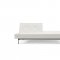 Splitback Sofa Bed in White w/Steel Legs by Innovation