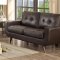 Deryn Sofa & Loveseat Set 8327DBR in Dark Brown by Homelegance