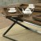 Mina CM4317 Coffee Table & 2 End Tables 3Pc Set in Weathered Oak