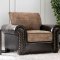 Ceuta Sofa CM6522 in Brown Chenille & Leatherette w/Options