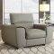 8534 Noemi Sofa in Light Grey Leather by Homelegance w/Options