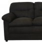 Black Fabric Contemporary Loveseat & Sofa Set w/Options