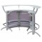 Dallas Home Bar 3Pc Set 100135 in Silver by Coaster