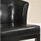 Black Bycast Leather Modern Ovation Club Chair