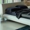 Lotto Modern Upholstered Bed by Rossetto in White w/Options