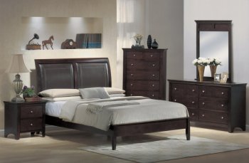 Espresso Finish Modern Bedroom w/Options [YTBS-MN4070-Montgomery]