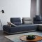 Glendale Sectional Sofa in Blue & Grey Fabric by VIG