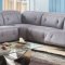 Hosta Power Motion Sectional 52485 in Gray Fabric by Acme