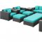 Eclipse Outdoor Patio Sofa 9Pc Set Choice of Color by Modway