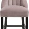 Oxford Counter Stool 722 Set of 2 Pink Velvet Fabric - Meridian