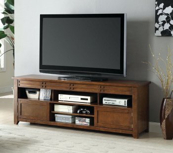 Dara 66" TV Console CM5333-TV in Tobacco Oak [FATV-CM5333-Dara]