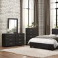 Lorenzi 2220 Bedroom Set in Black by Homelegance w/Options