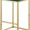 Nicola Counter Stool 906 Set of 2 Green Velvet Fabric -Meridian