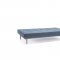 Splitback Sofa Bed Blue w/Wood Legs by Innovation w/Option