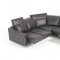 Ethan Sectional Sofa in Black Full Leather by VIG