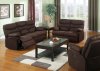 Chocolate Microfiber Modern Motion Sofa & Loveseat Set w/Options