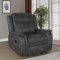 Lawrence Motion Sofa 603504 in Charcoal by Coaster w/Options