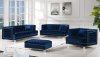 Lucas Sofa 609 in Navy Velvet Fabric by Meridian w/Options