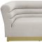 Bellini Sofa 669 in Cream Velvet Fabric by Meridian w/Options