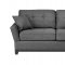 Opus Sofa & Loveseat Set in Gray Fabric w/Options