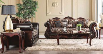 Jamael Sofa SM6405 in Victorian Print Fabric w/Options [FAS-SM6405 Jamael]