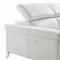 Madison Power Motion Sectional Sofa - White Leather by Whiteline