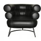 Mony Chair in Black Leatherette by Whiteline Imports