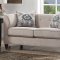 Cyndi Sofa 52055 in Light Grey Fabric by Acme w/Options