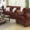 F7915 Sofa, Loveseat & Chair Set in Chocolate Fabric by Poundex