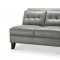 Malibu Sectional Sofa in Grey by Leather Italia w/Options