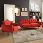 Sisilla 52660 Sofa & Loveseat Set in Red Linen by Acme w/Options