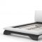 White Full Leather Elegant Contemporary Bed