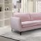 Poppy Sofa 690 in Pink Velvet Fabric by Meridian w/Options