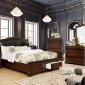 Merida Bedroom CM7504CH in Brown Cherry w/Options